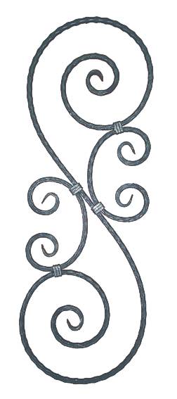 Rozeta 310x900, P/035-12x12mm