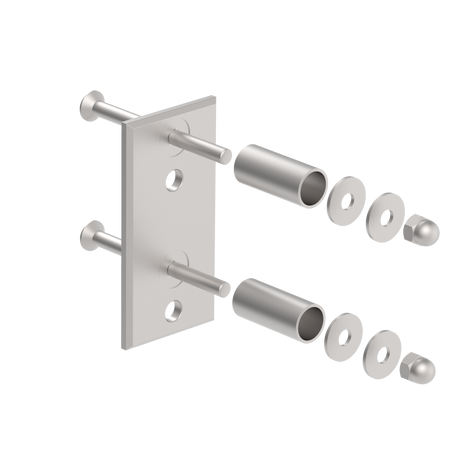 Stal nierdzewna AISI304, 120x60x51/40x40x2mm
