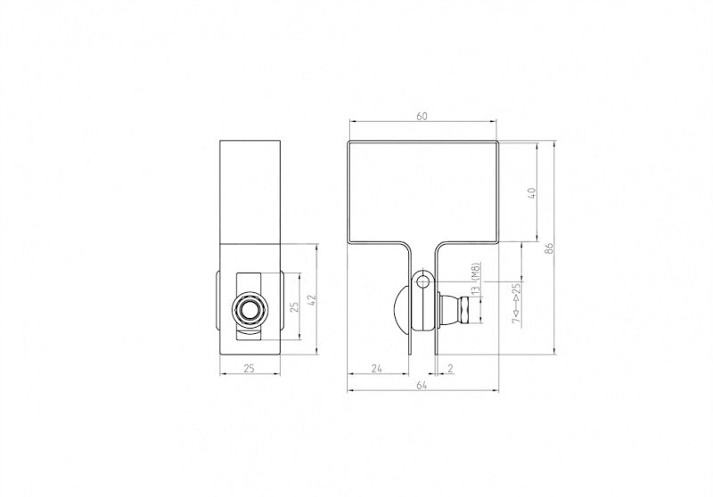 Objímka koncová na stĺpik ZnPVC 60x40mm antracit