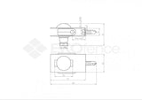 Bracket for welded panel "U" ZnPVC anthracite
