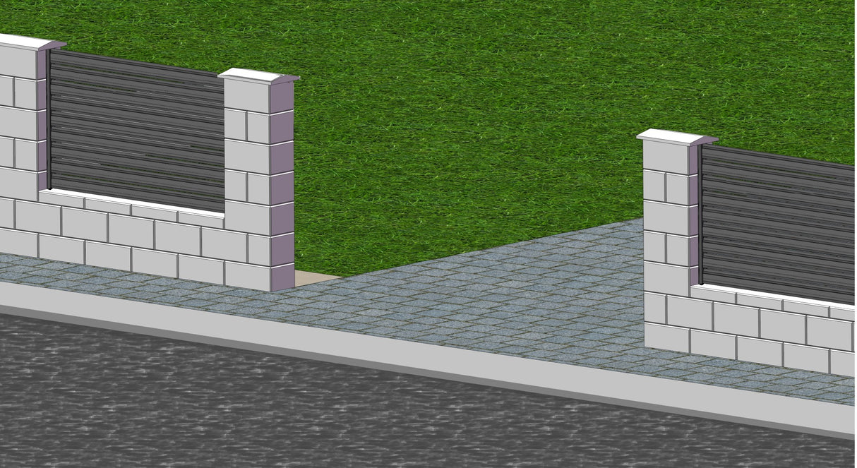 Aluminiowy adapter 64x38-1700mm do żaluzji do 46mm R7016